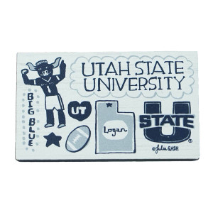 Julia Gash Utah State Wood Magnet